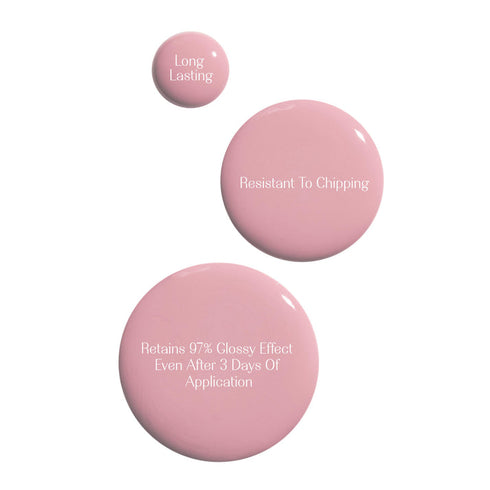 LoveChild Gulaabish  Breathable Baby Pink Glossy Nail Paint